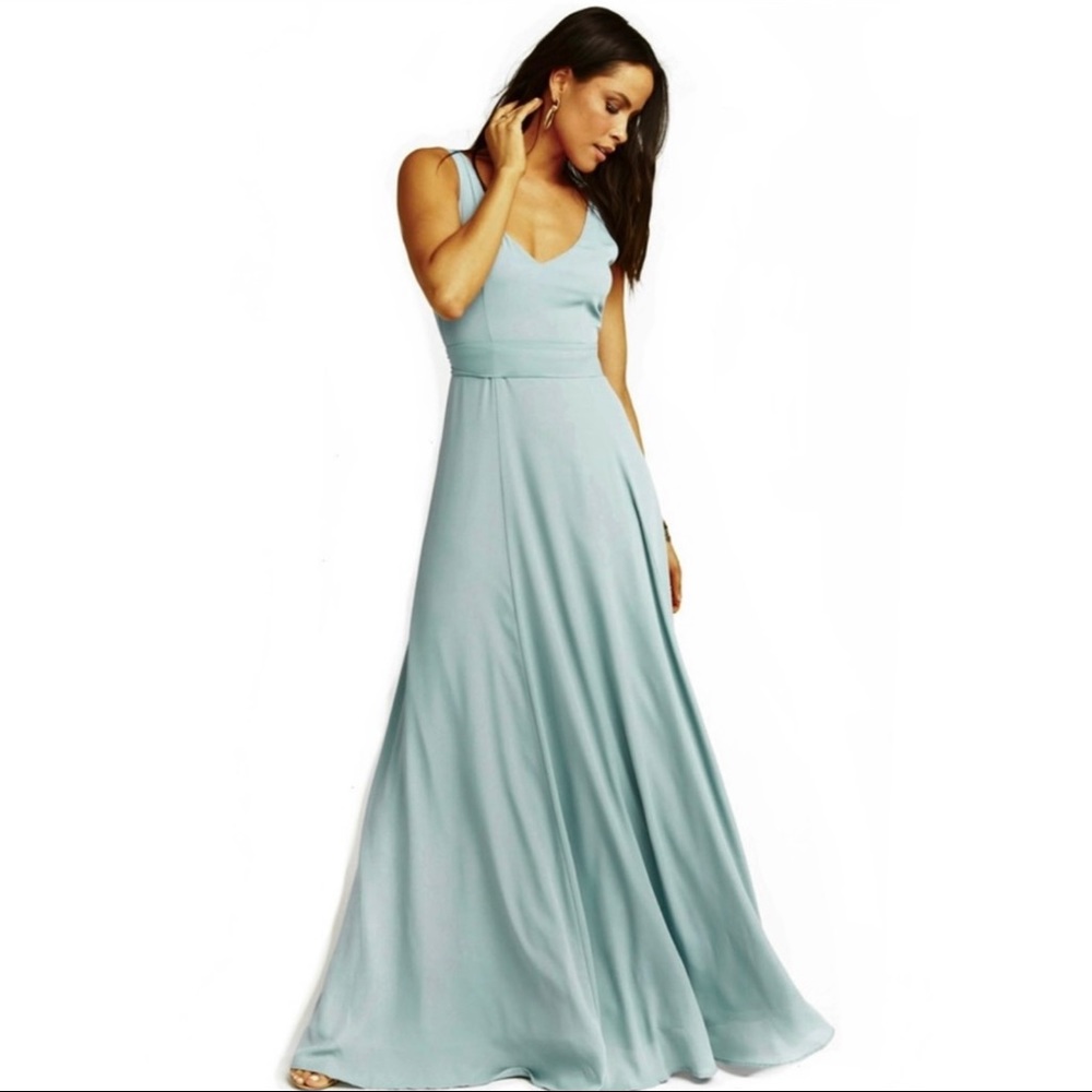 SHOW ME YOUR MUMU V-NECK MAXI DRESS